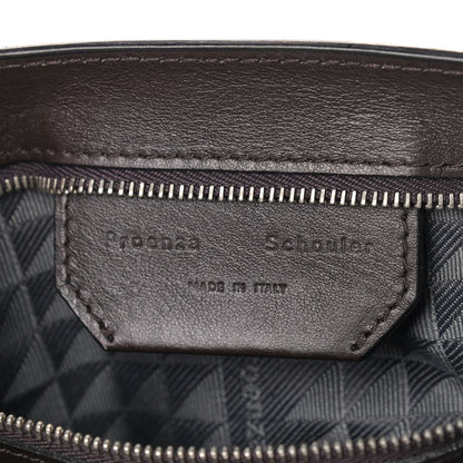 Proenza Schouler Suede Fringe Medium PS1 Satchel Black 6 of 8