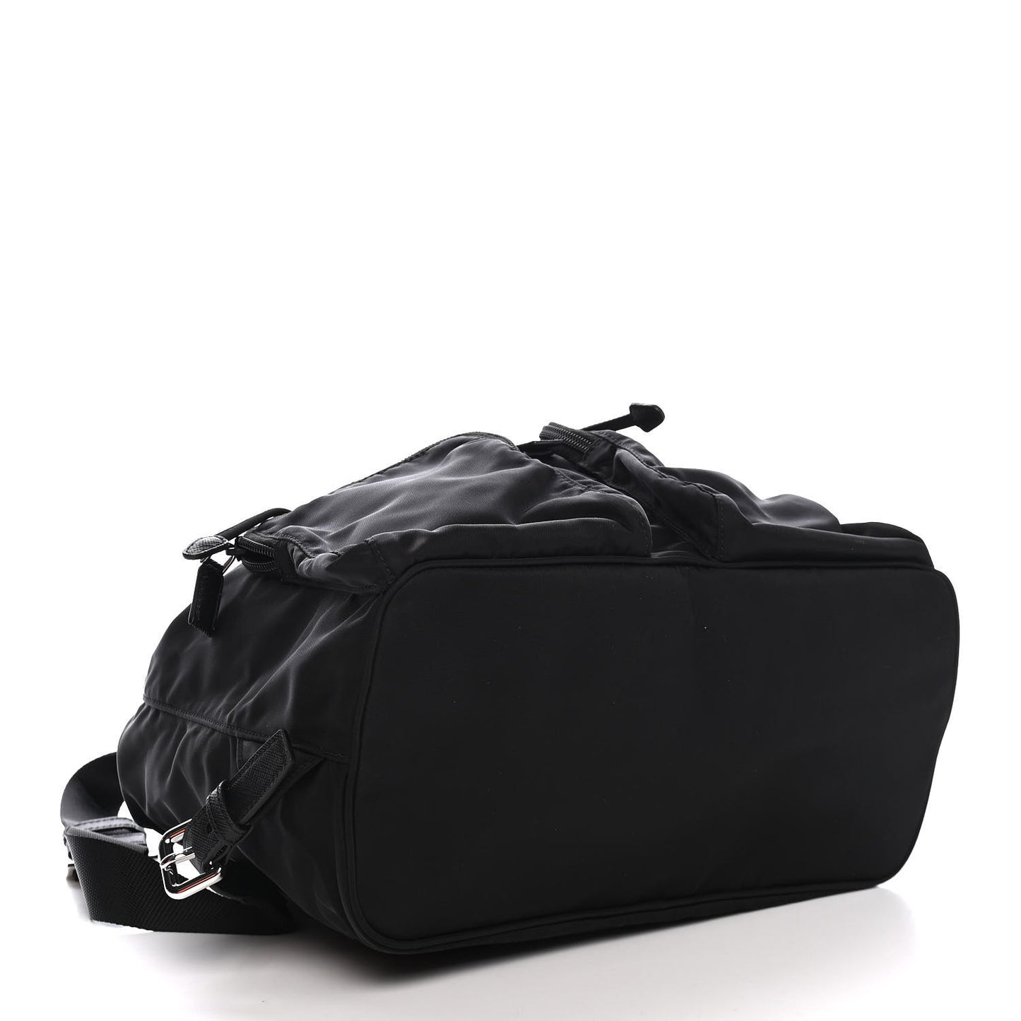 Tessuto Nylon Saffiano Medium Backpack Black
