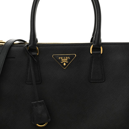 Prada Saffiano Lux Large Galleria Double Zip Tote Black 8 of 11