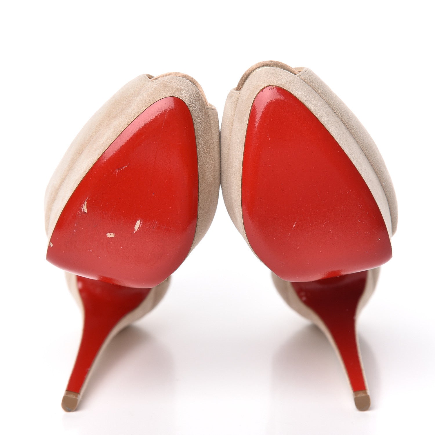 Christian Louboutin Suede Confusalta 150 Sandals 37 Colombe 5 of 17