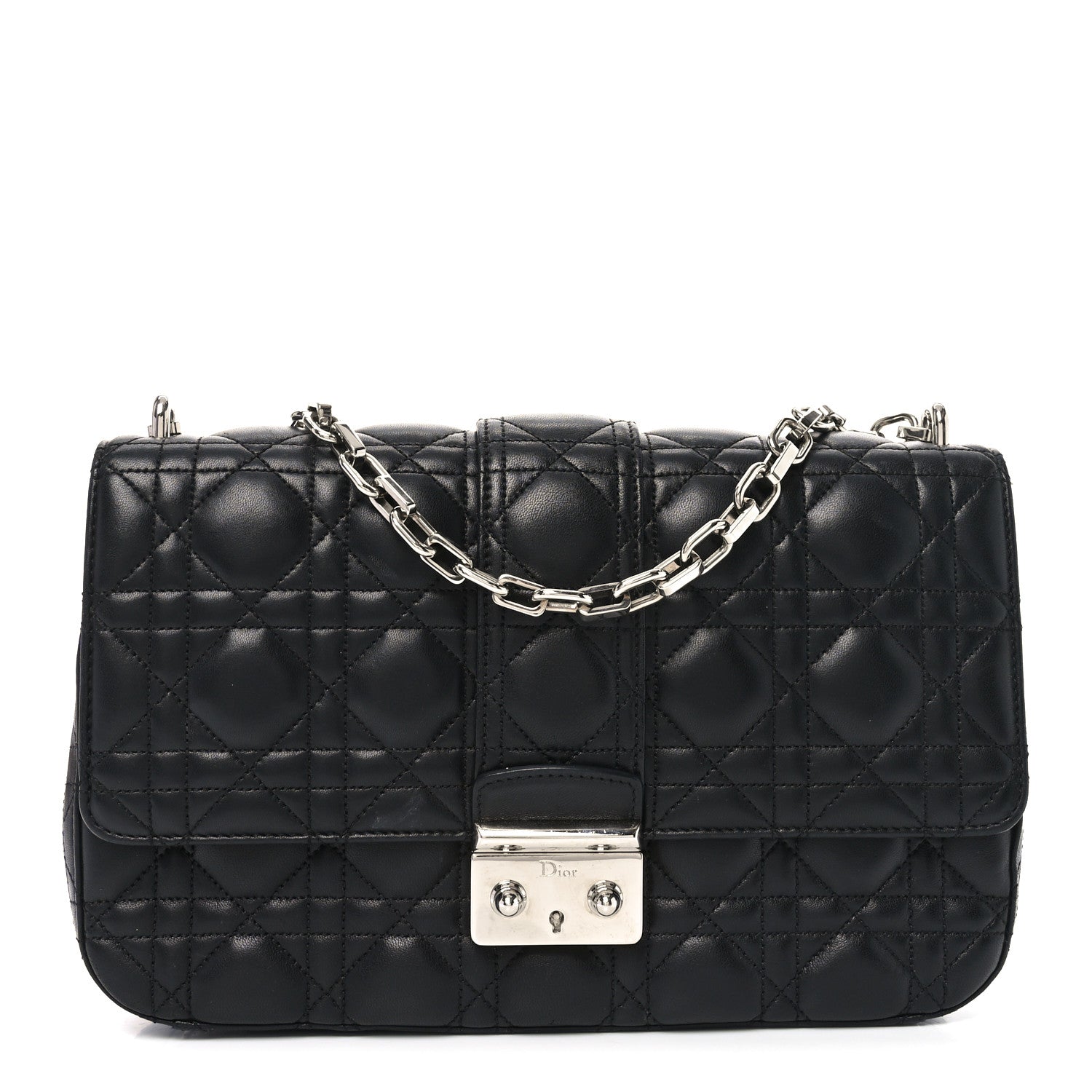 Christian Dior Lambskin Cannage Medium Miss Dior Flap Black 1 of 10