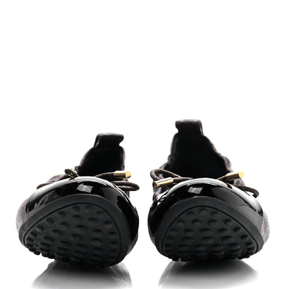 Louis Vuitton Monogram Flirty Ballerina Flats 37 Black 2 of 7