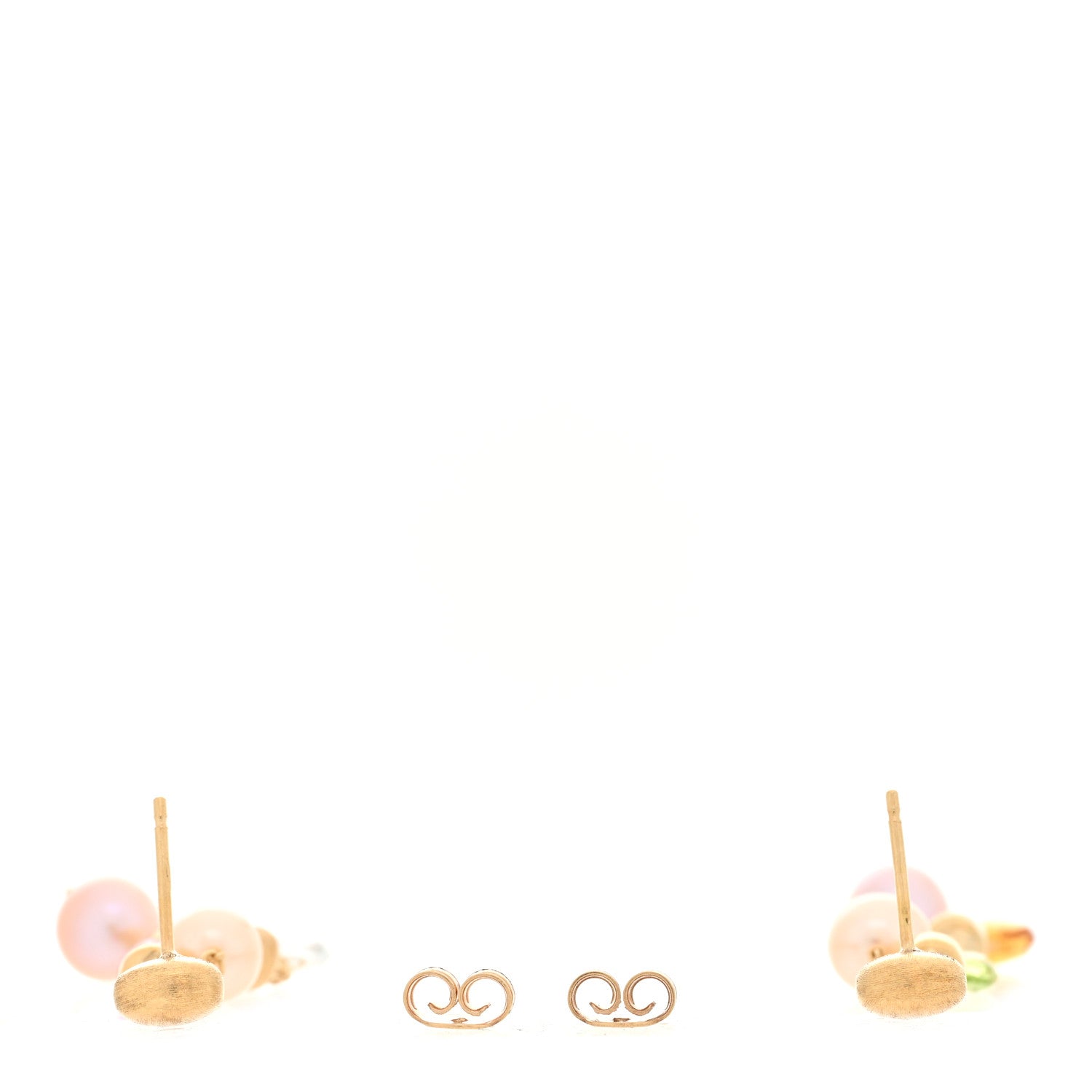 Marco Bicego 18K Yellow Gold Cultured Pearl Multi Gemstone Paradise Drop Earrings 3 of 4