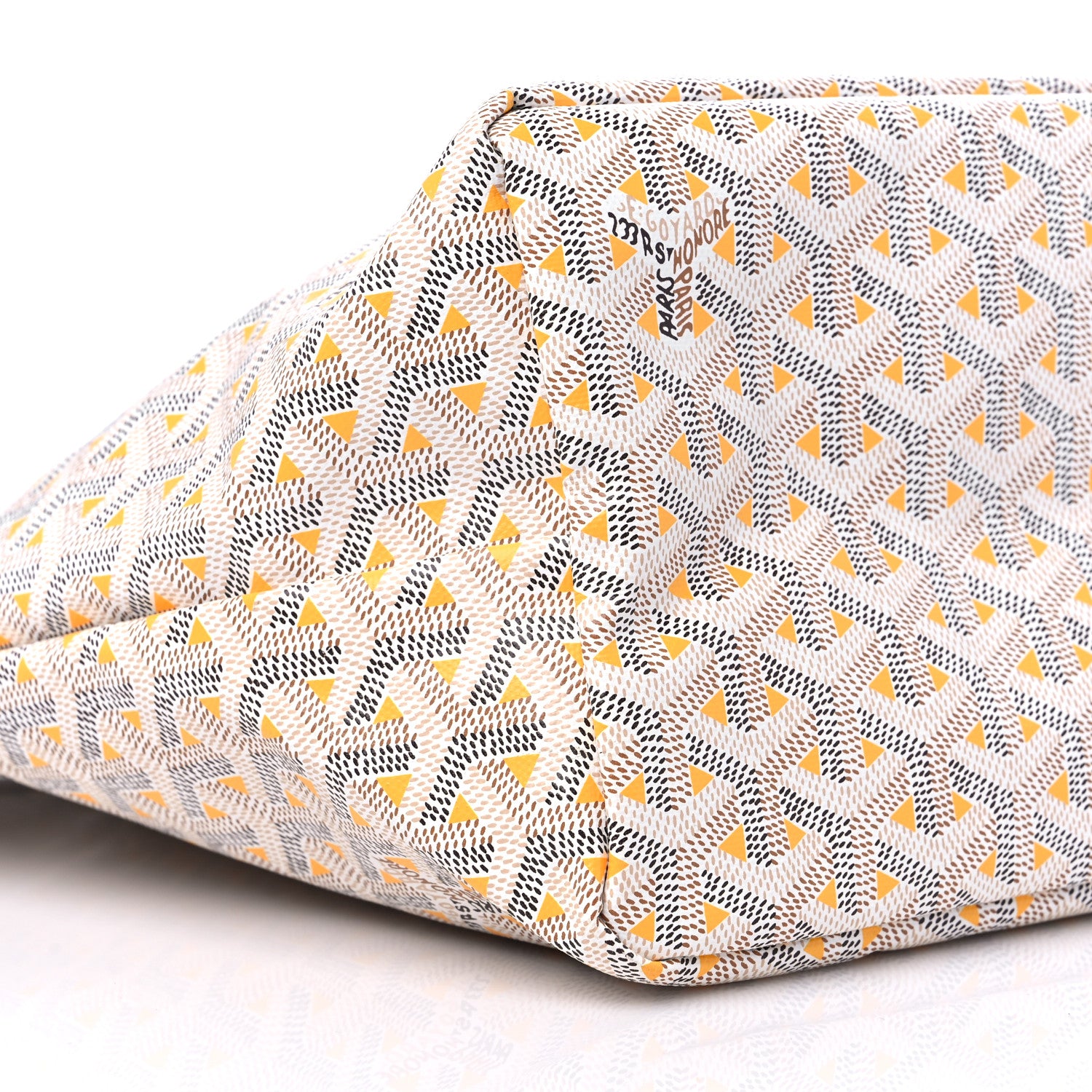 Goyard Goyardine Saint Louis Claire Voie PM White Yellow 8 of 11