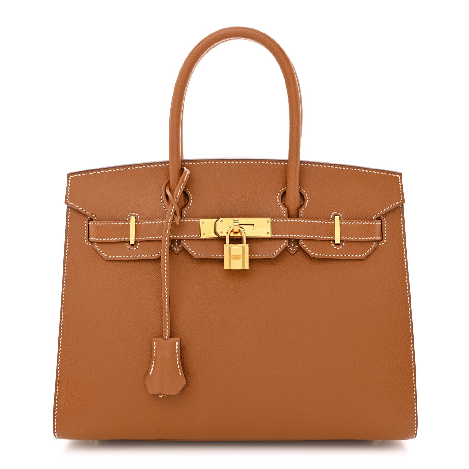 Hermes Madame Calfskin Birkin Sellier 30 Gold 1 of 11