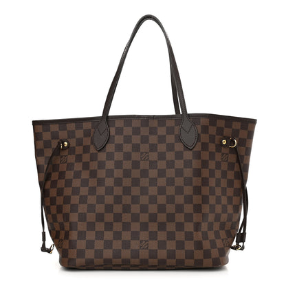 Louis Vuitton Damier Ebene Neo Neverfull MM Rose Ballerine 1 of 12