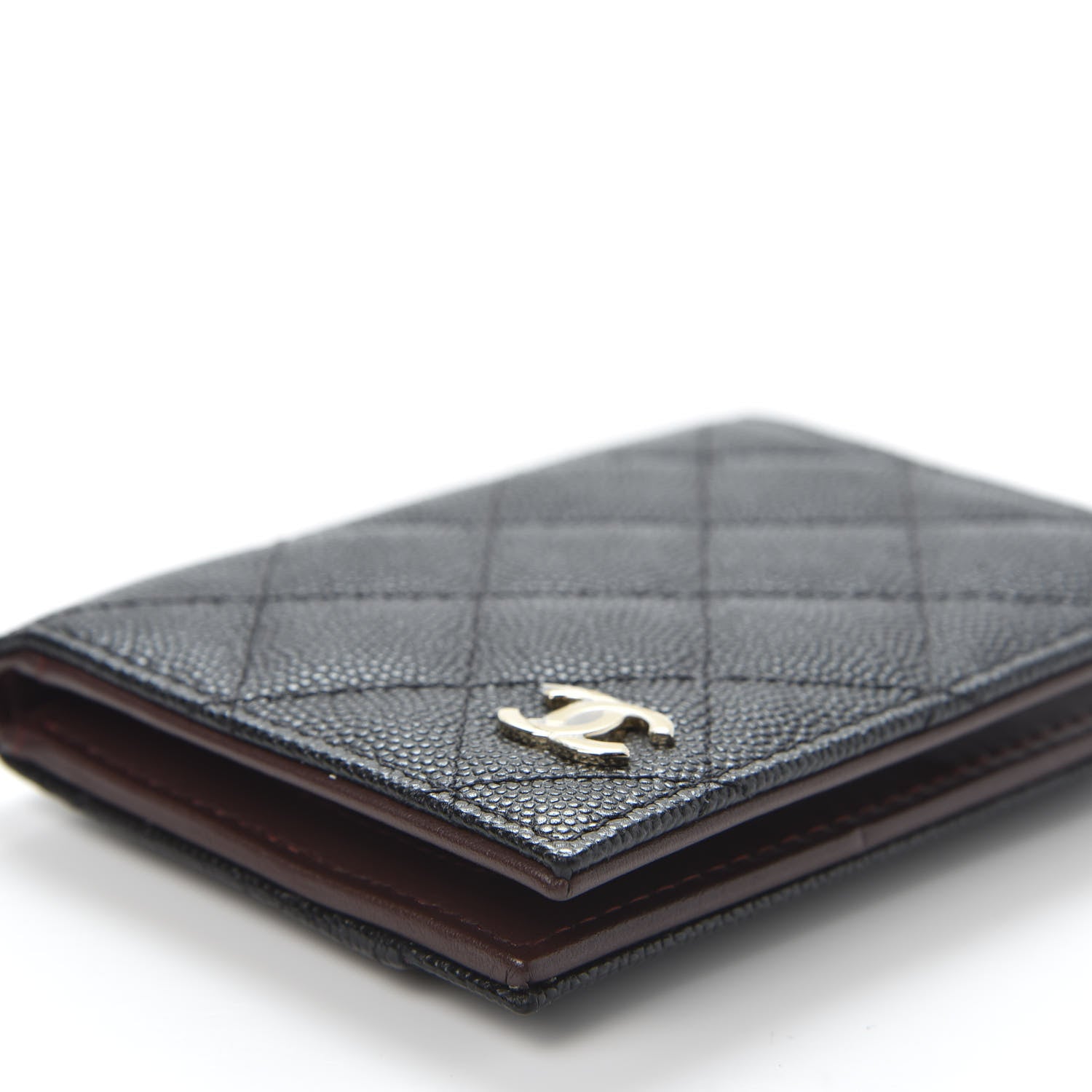 Chanel Caviar Quilted Card Holder Wallet Black 5 of 9