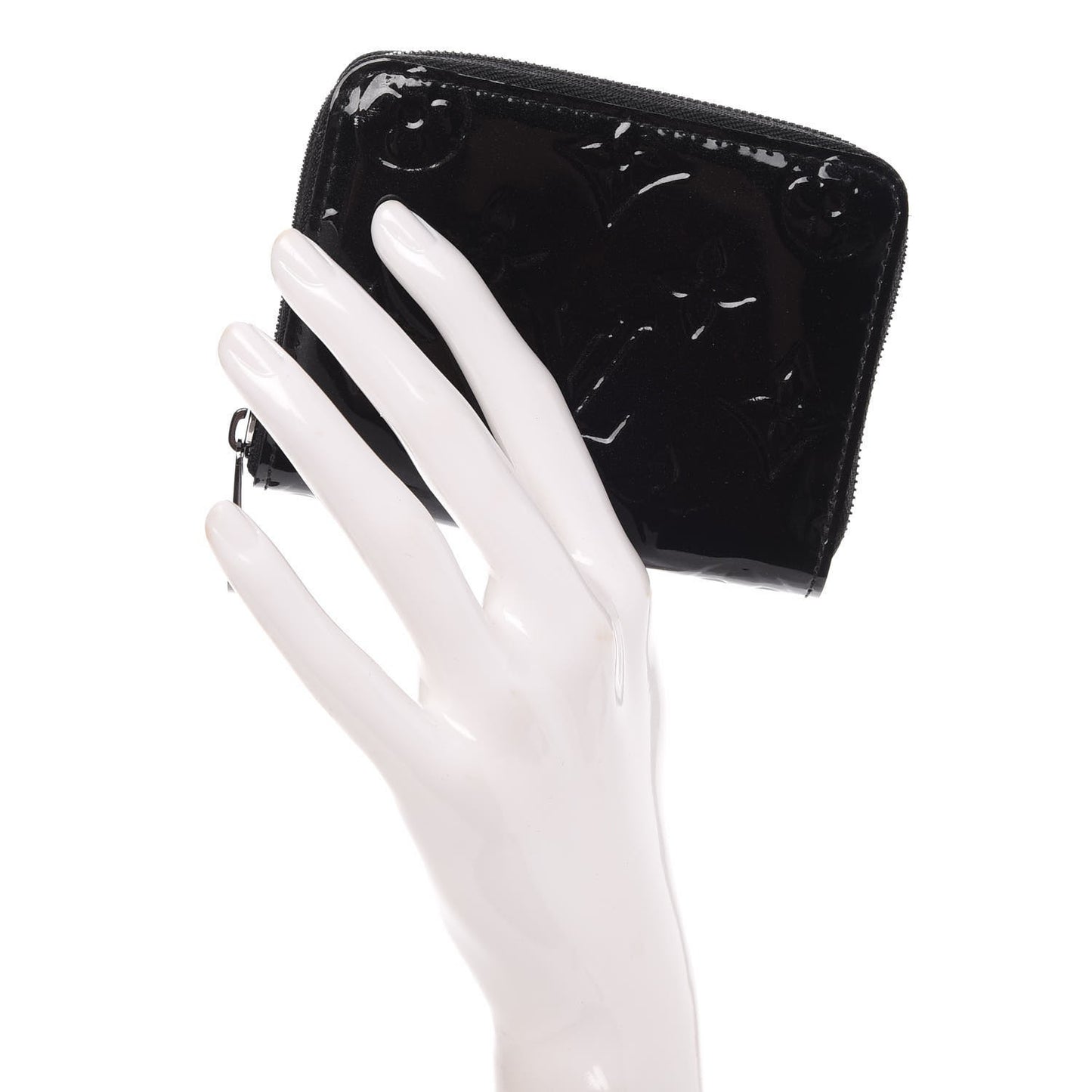 Vernis Zippy Coin Purse Wallet Noir Magnetique