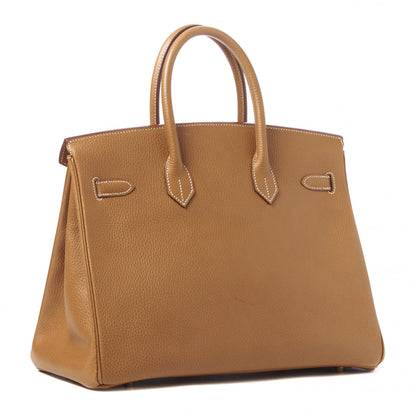 Hermes Ardennes Birkin 35 Gold 2 of 33