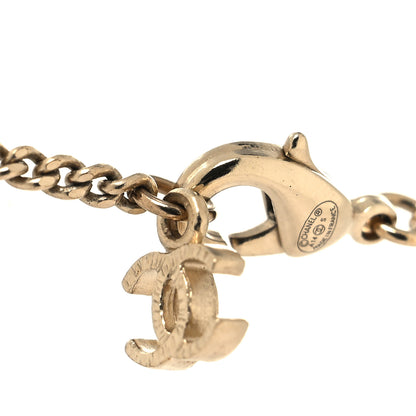 Chanel Pearl CC Pendant Necklace Gold 4 of 5