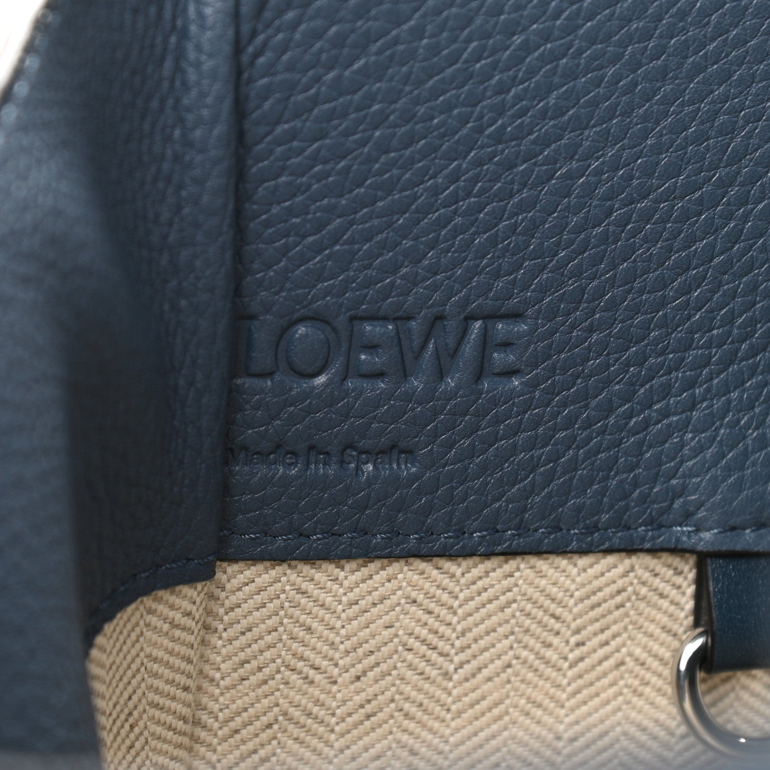 Loewe Calfskin Large Hammock Shoulder Bag Marine 6 of 10