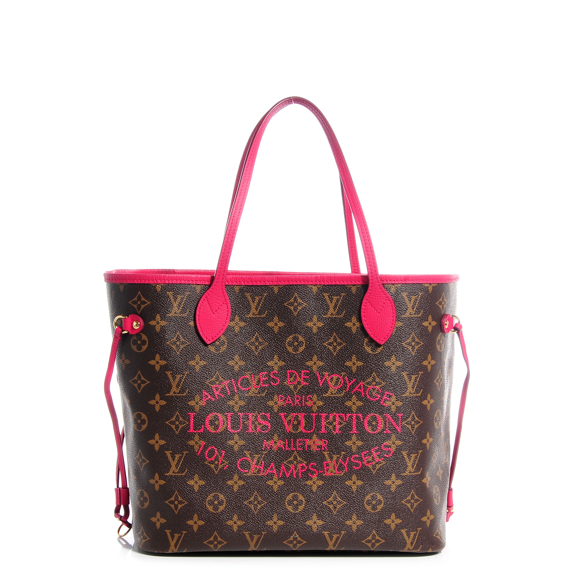 Louis Vuitton Monogram Articles de Voyage Ikat Neverfull MM Rose Indien 1 of 7