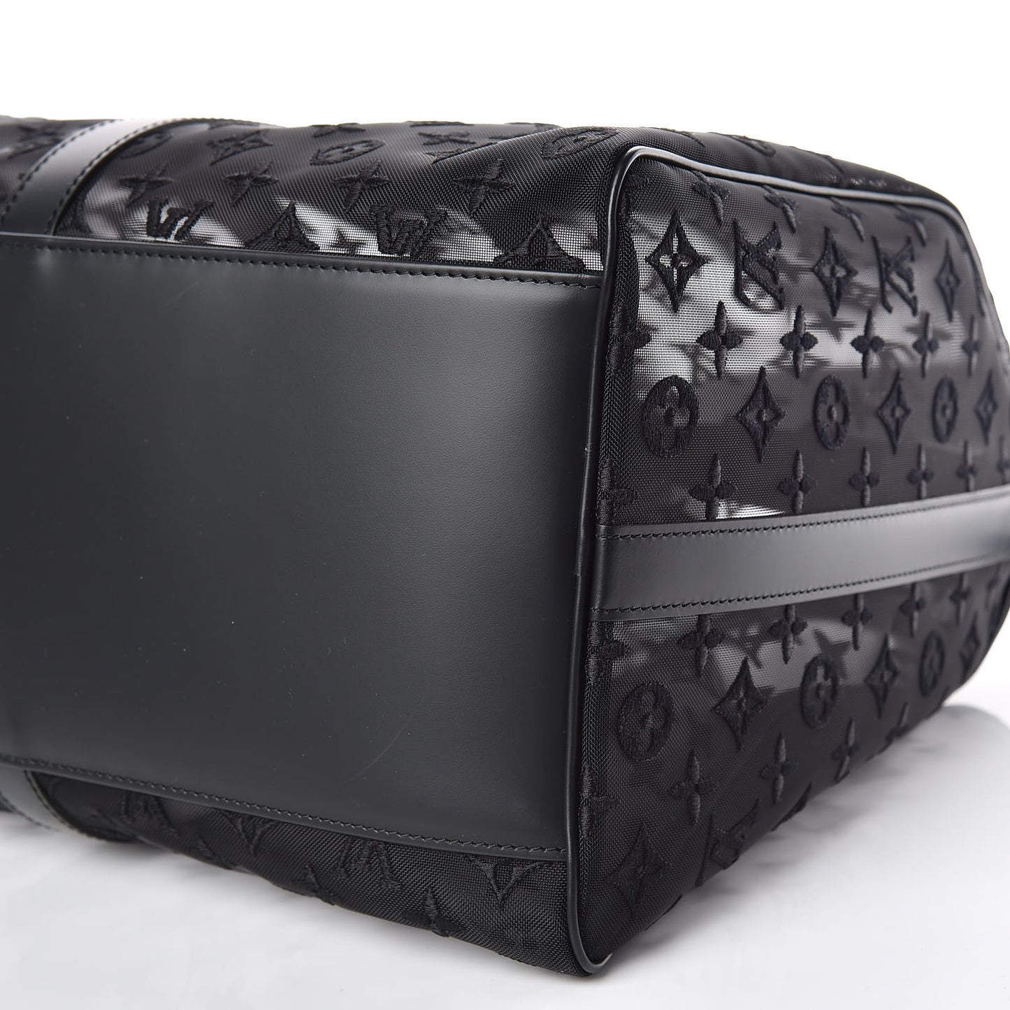 Monogram See Through Keepall Bandouliere 50 Black