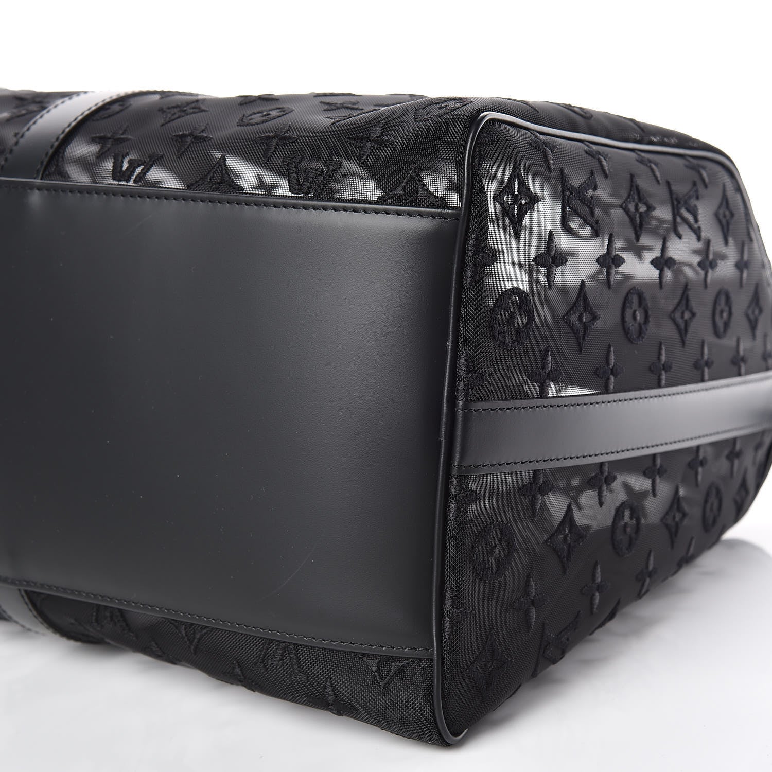 Louis Vuitton Monogram See Through Keepall Bandouliere 50 Black 10 of 10