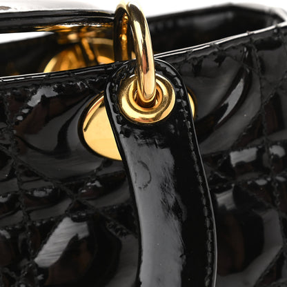 Christian Dior Patent Cannage Medium Lady Dior Black 10 of 10
