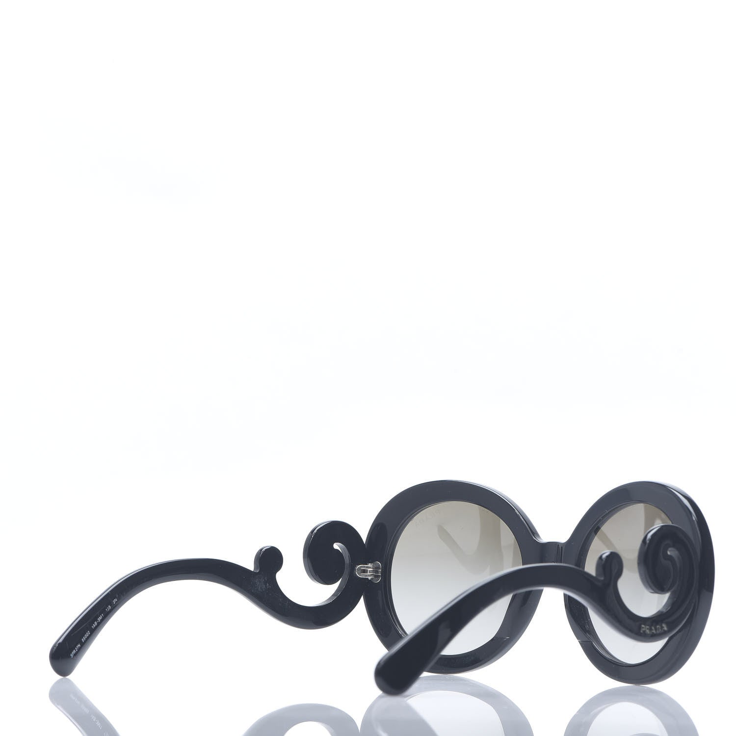 Prada Baroque Sunglasses SPR 27N Black 4 of 6