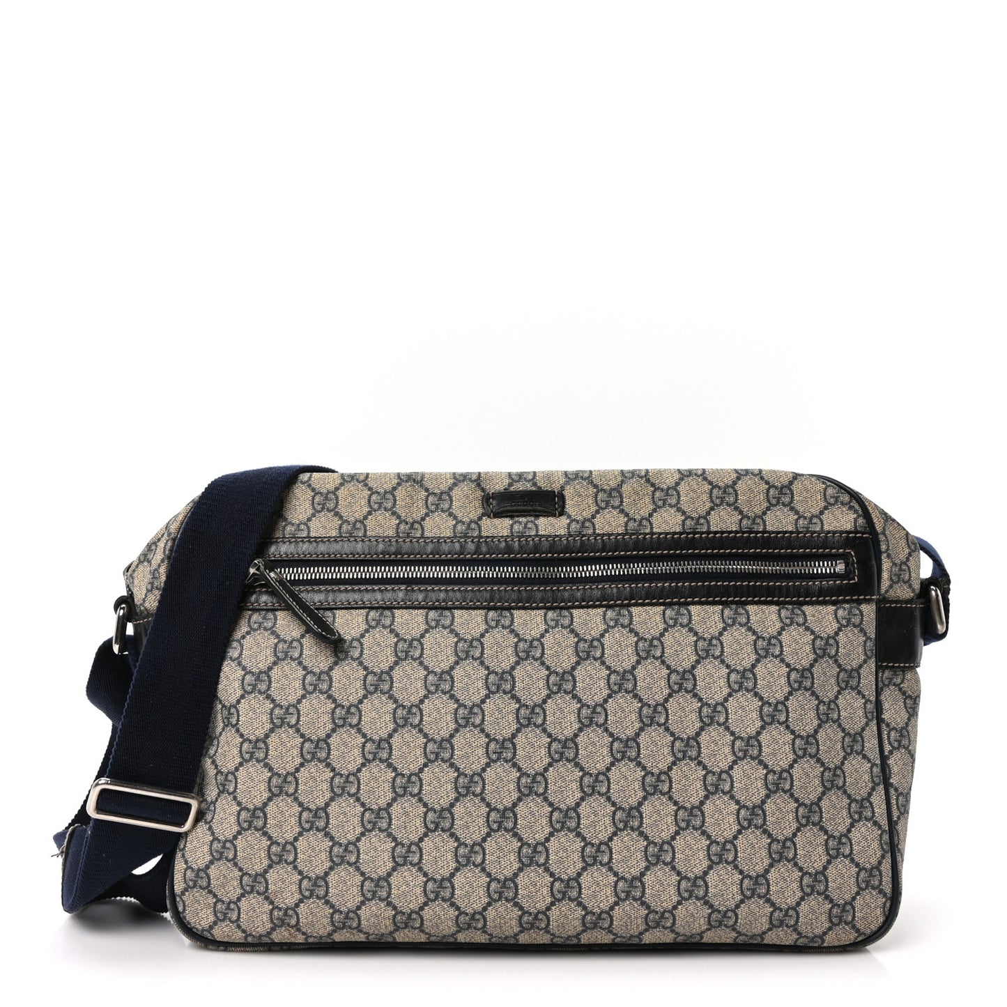 GG Plus Monogram Large Messenger Bag Navy