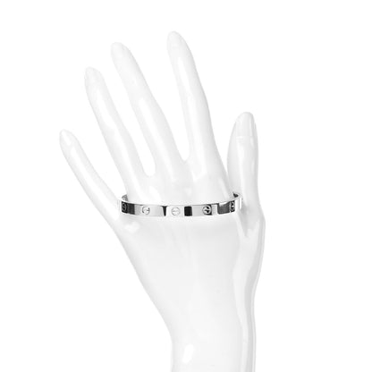 Cartier 18K White Gold LOVE Bracelet 18 2 of 6