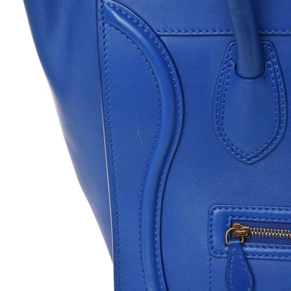 Celine Smooth Calfskin Mini Luggage Royal Blue 11 of 18