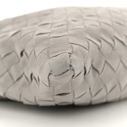 Bottega Veneta Suede Intrecciato Small Hop Sterling 9 of 10