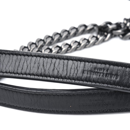 Saint Laurent Crinkled Calfskin Matelasse Monogram Medium Niki Chain Satchel Black 17 of 17