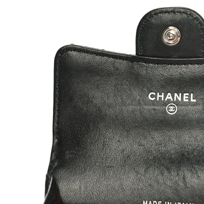 Chanel Lambskin Quilted Flap Card Holder Black 12 of 20