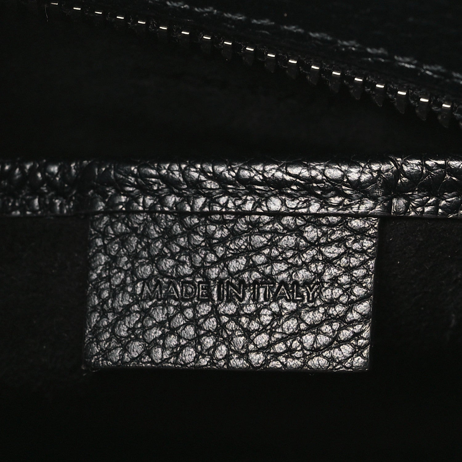 Celine Drummed Calfskin Nano Luggage Black 7 of 10