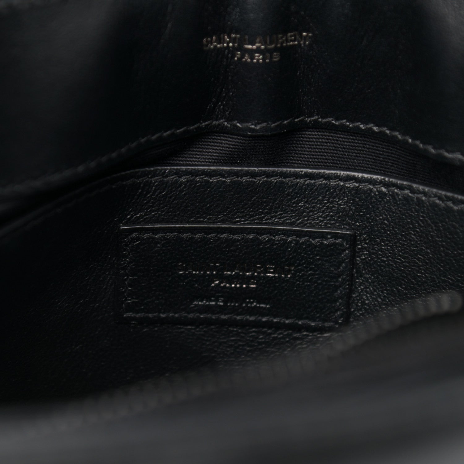 Saint Laurent Calfskin Y Quilted Monogram Small Loulou Chain Satchel Black 6 of 12