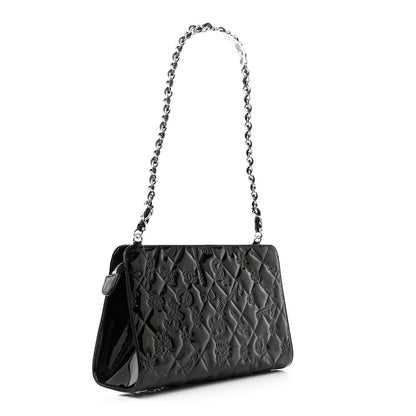Chanel Patent Calfskin Lucky Symbols Pochette Black 3 of 15