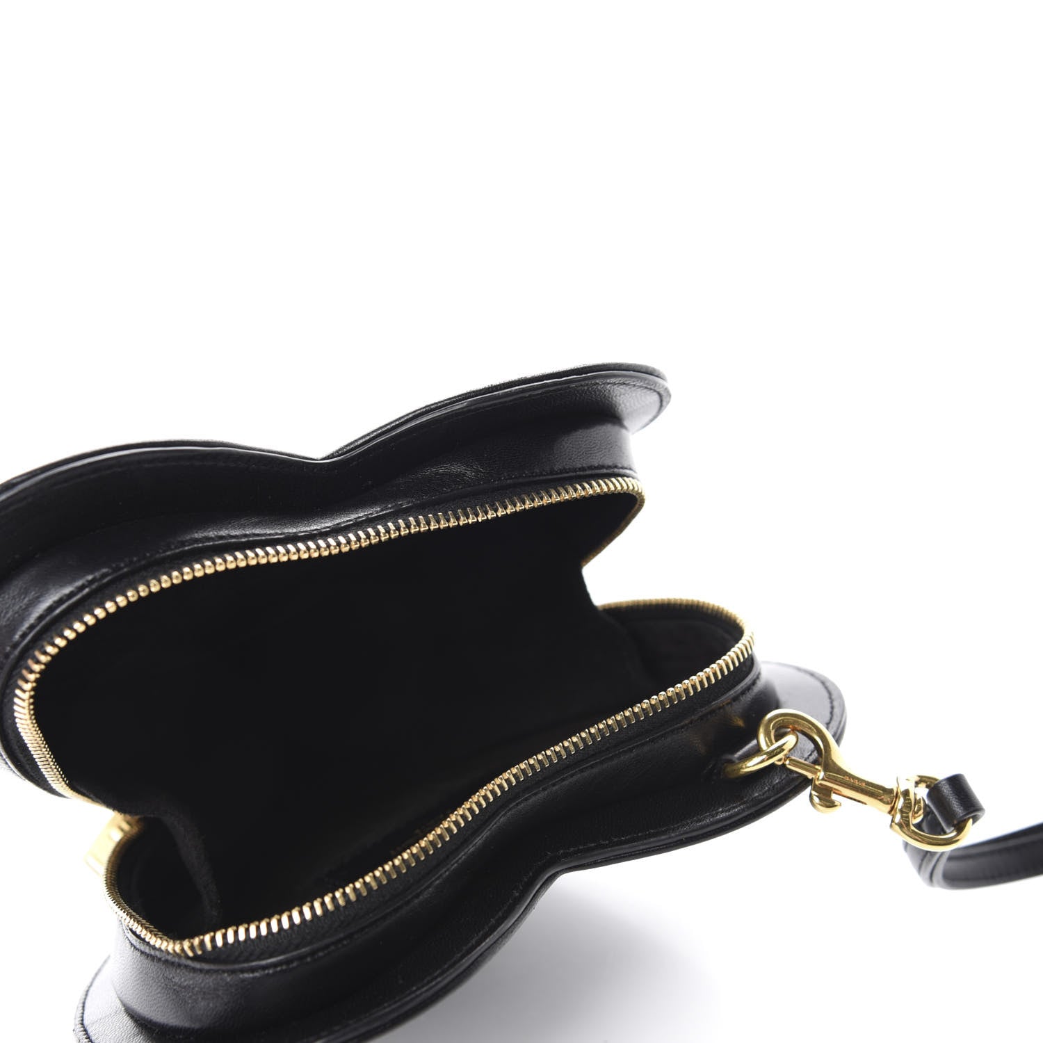 Saint Laurent Lambskin Love Heart Clutch Black 5 of 8