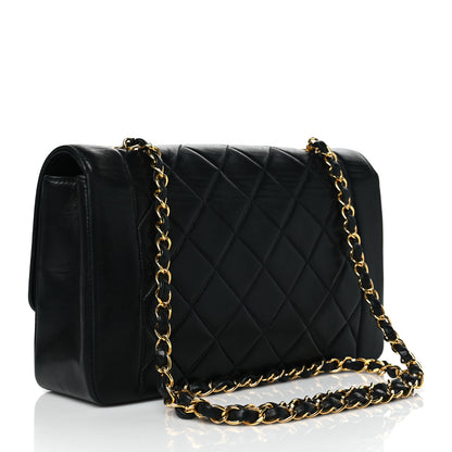Chanel Lambskin Quilted Medium Single Flap Black 2 of 9