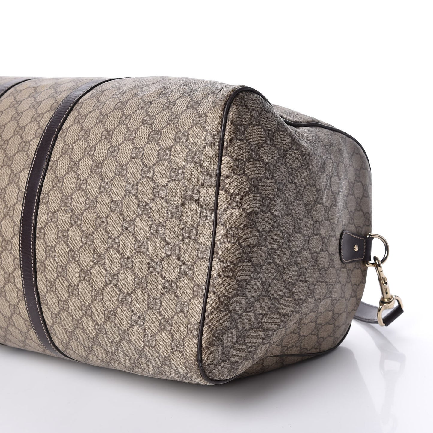 GG Plus Monogram Large Carry On Duffle Bag Brown