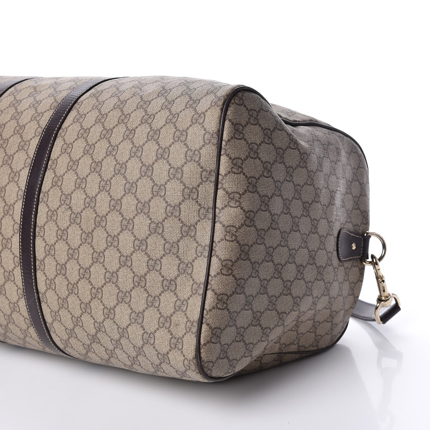 Gucci GG Plus Monogram Large Carry On Duffle Bag Brown 9 of 14