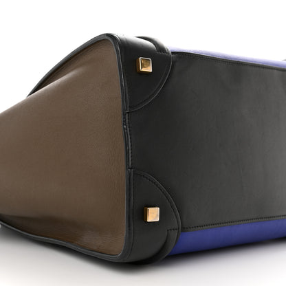 Celine Smooth Calfskin Mini Tri-Color Luggage Indigo 9 of 13