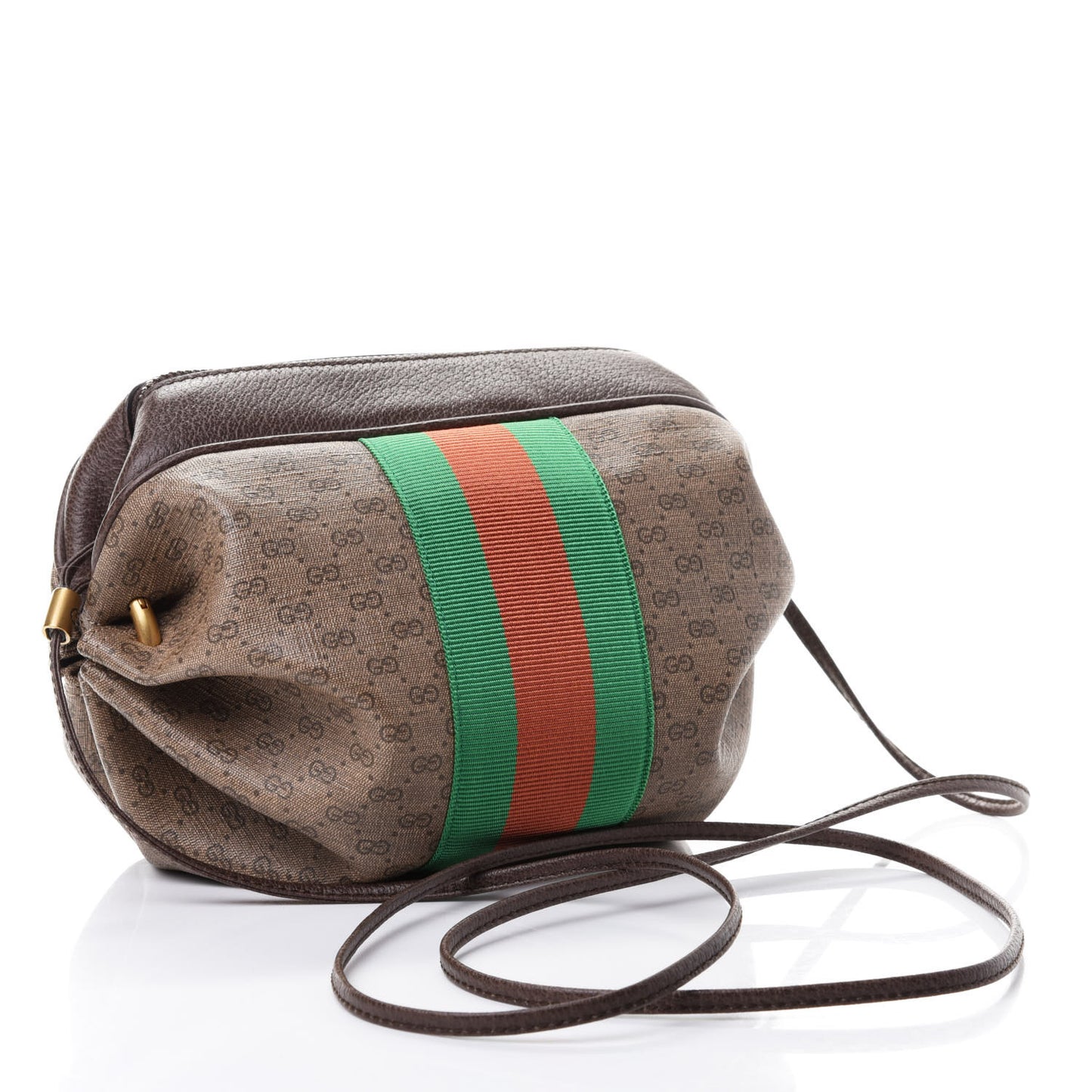 Mini Vintage GG Supreme Monogram Web Butterfly New Candy Crossbody Beige New Acero