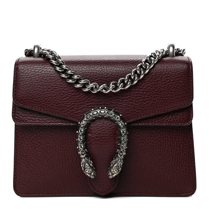 Gucci Dollar Calfskin Crystal Mini Dionysus Shoulder Bag Vintage Bordeaux 1 of 5