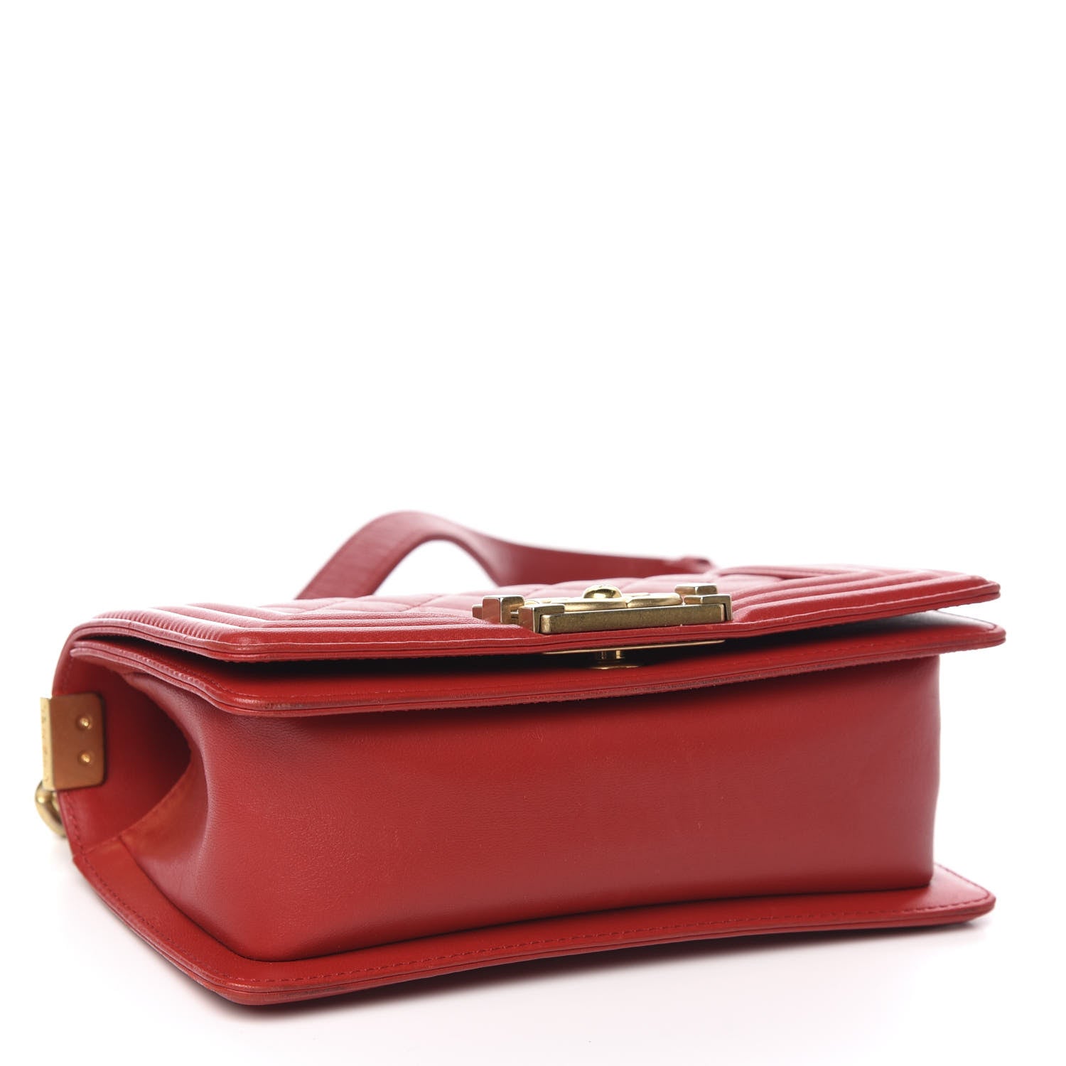 Chanel Lambskin Quilted Small Boy Flap Red 4 of 9