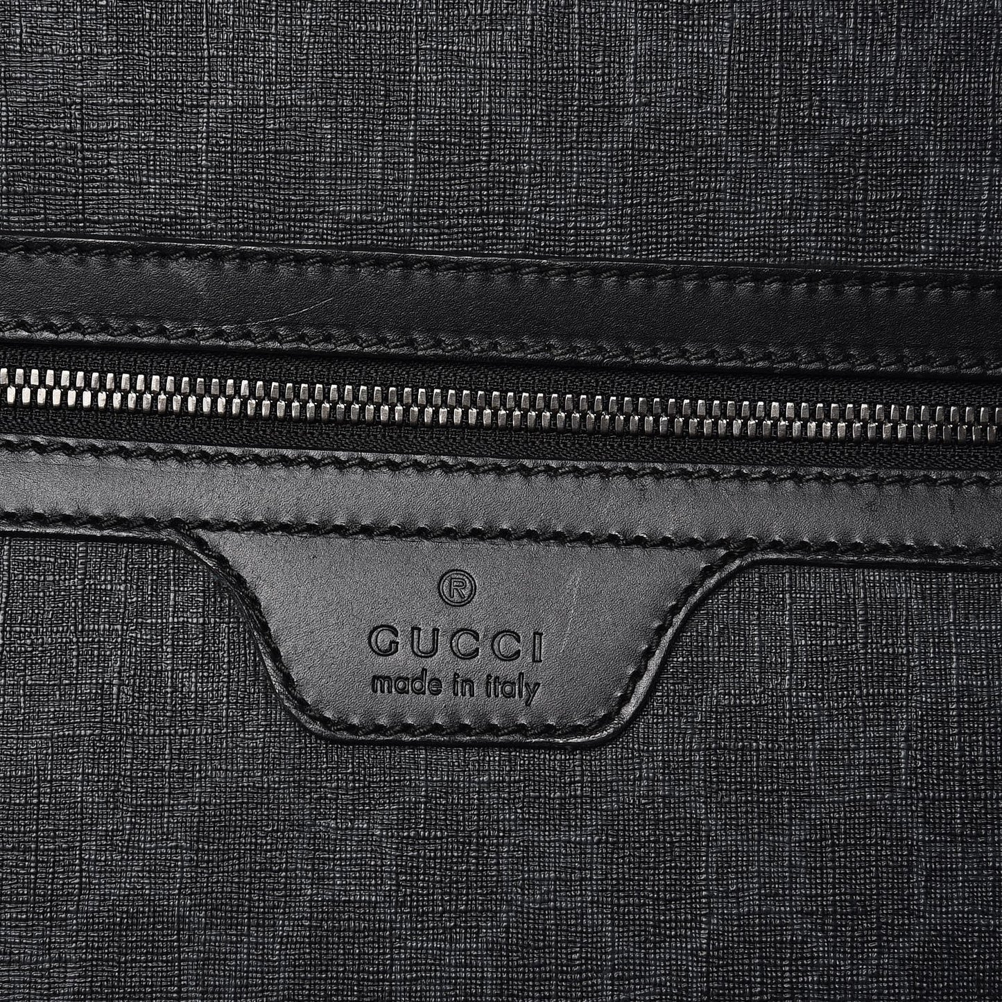GG Supreme Monogram Four Wheel Carry On Suitcase Black Grey