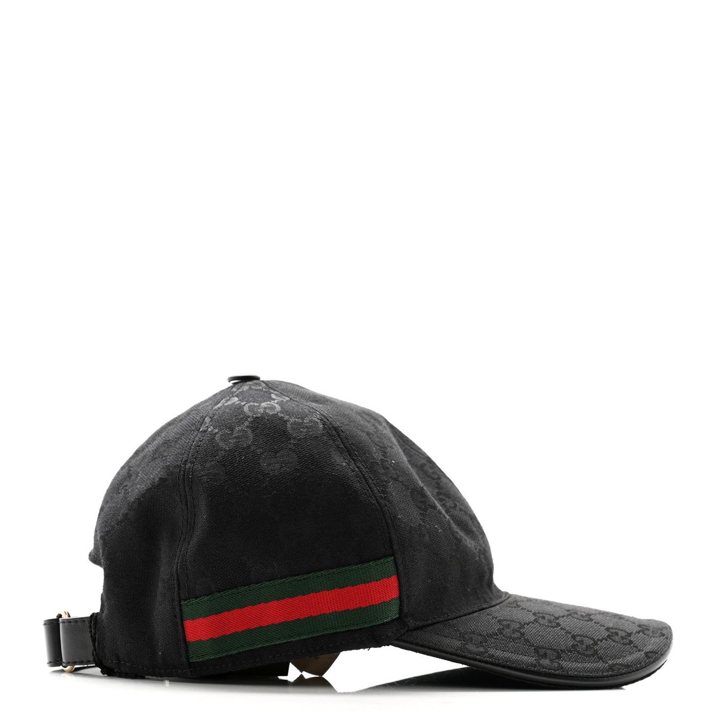 Monogram Web Baseball Hat XS Black