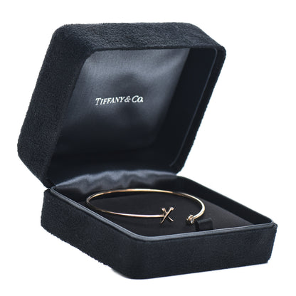 Tiffany 18K Rose Gold Diamond Paloma's Graffiti X Wire Bracelet 4 of 4