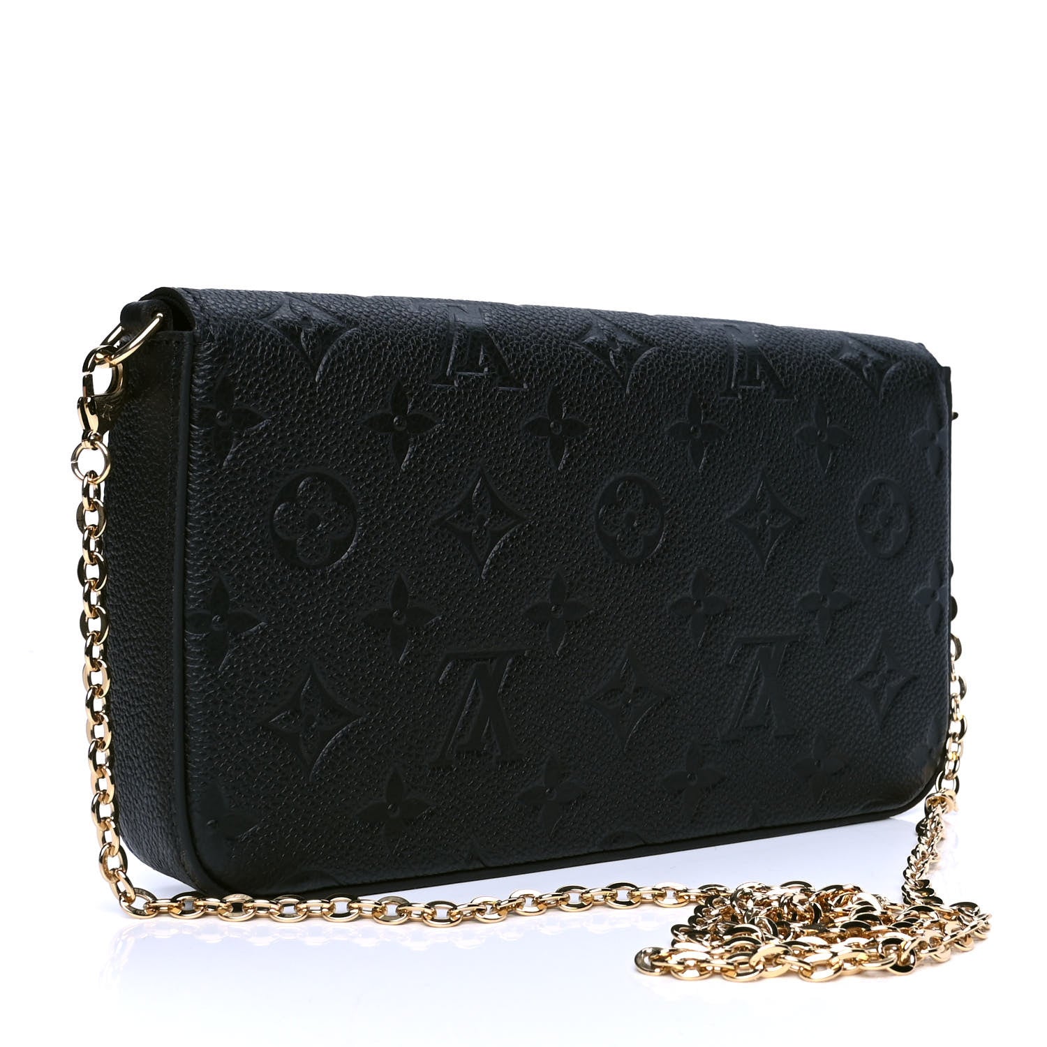 Louis Vuitton Empreinte Pochette Felicie Chain Wallet Black 3 of 5