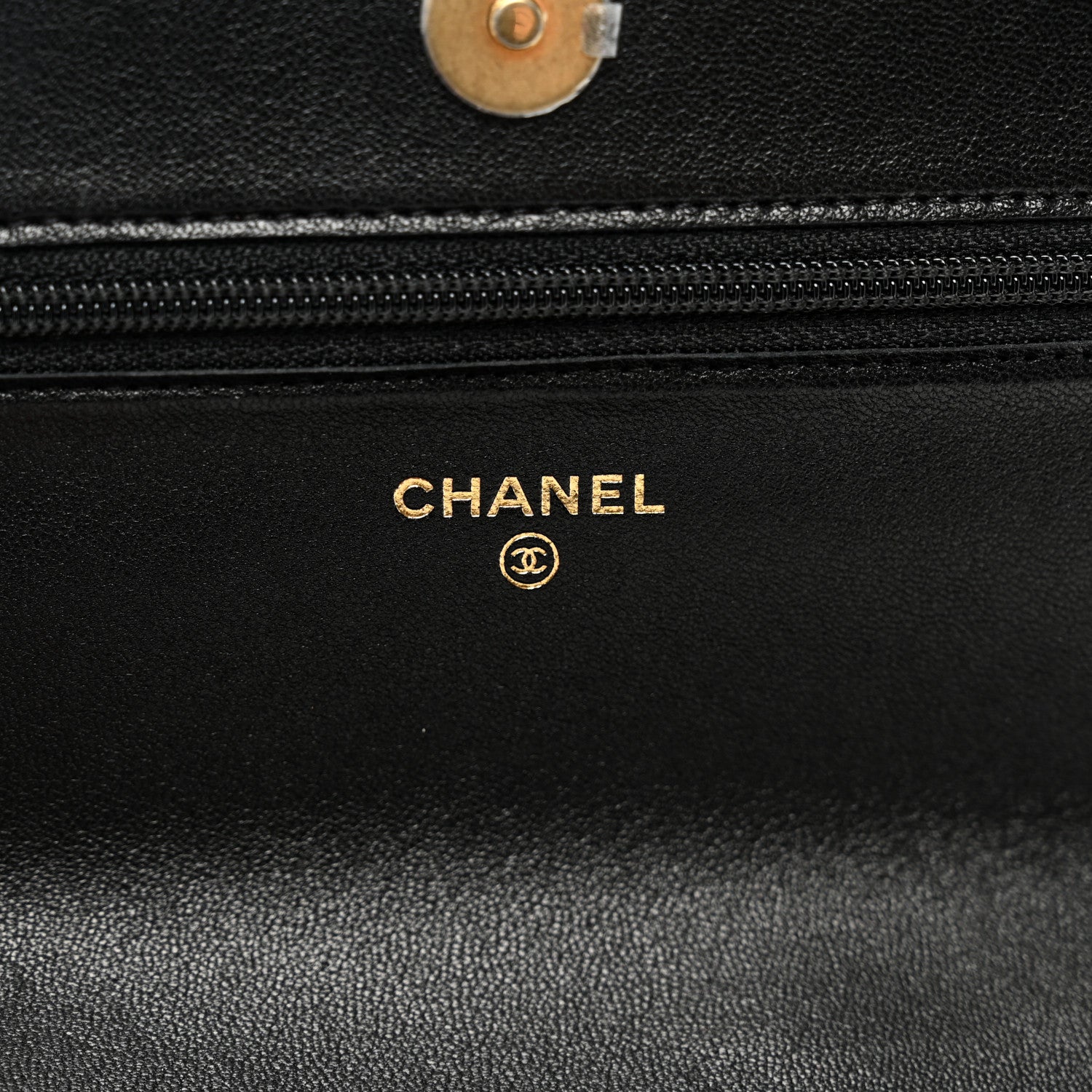 Chanel Lambskin Quilted Chanel 19 Wallet On Chain WOC Black 7 of 11