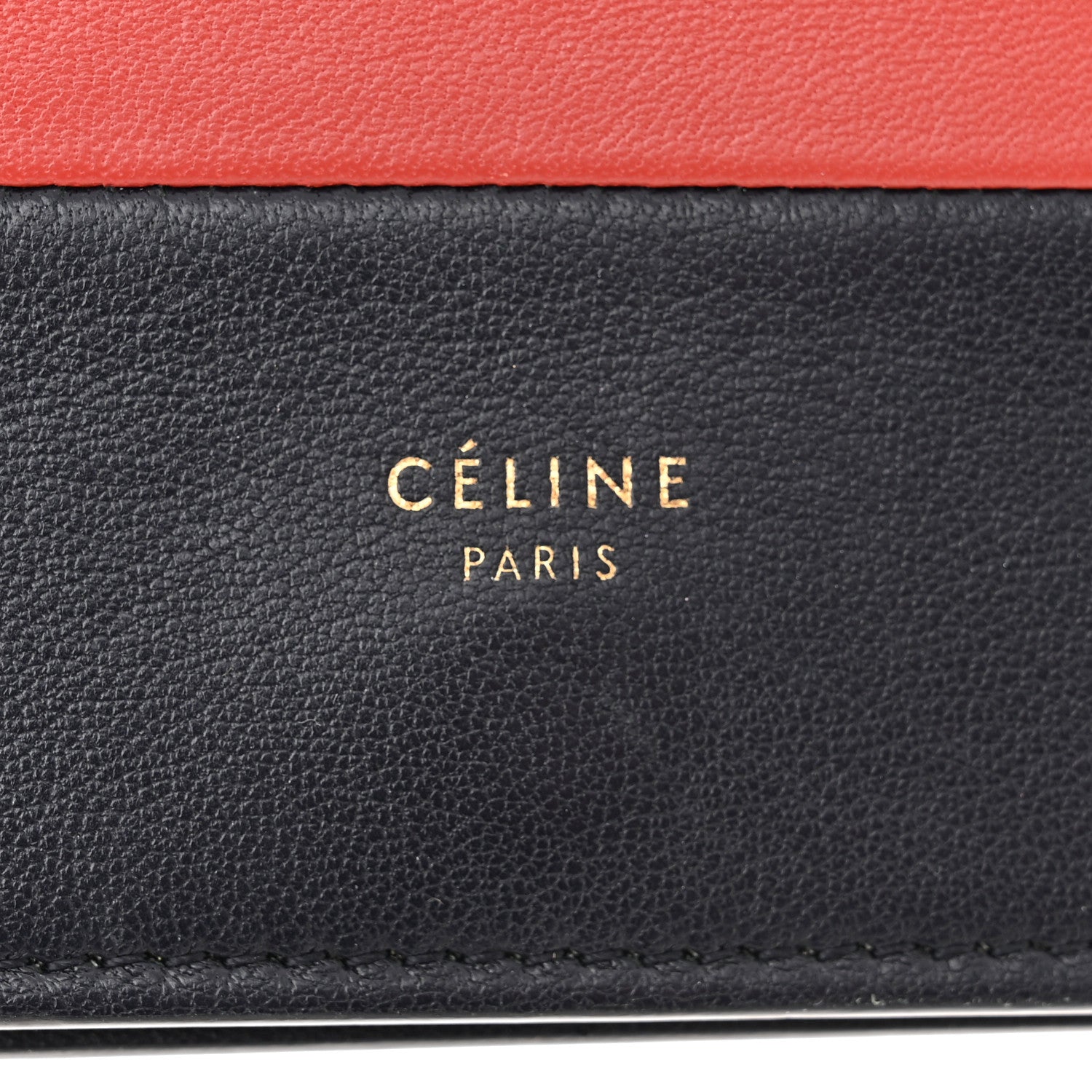 Celine Smooth Lambskin Frame Evening Chain Clutch Dark Navy Claycourt 5 of 10