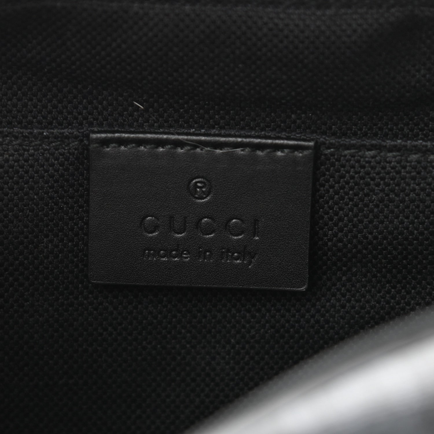 Gucci GG Supreme Monogram Web Shoulder Bag Black Grey 6 of 10