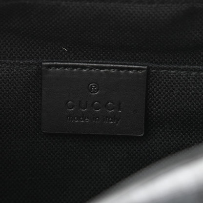 Gucci GG Supreme Monogram Web Shoulder Bag Black Grey 6 of 10