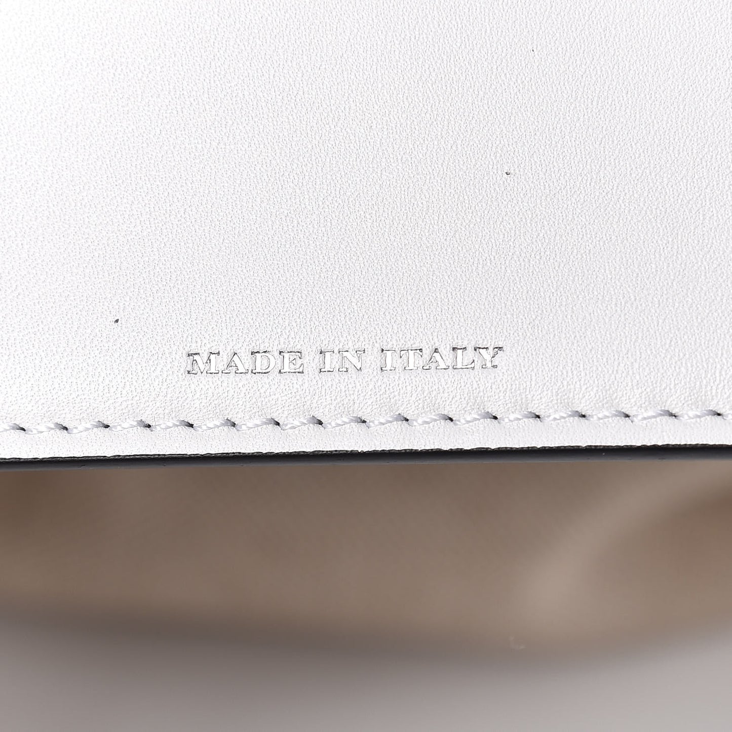 Canvas Calfskin Medium Belt Bag White