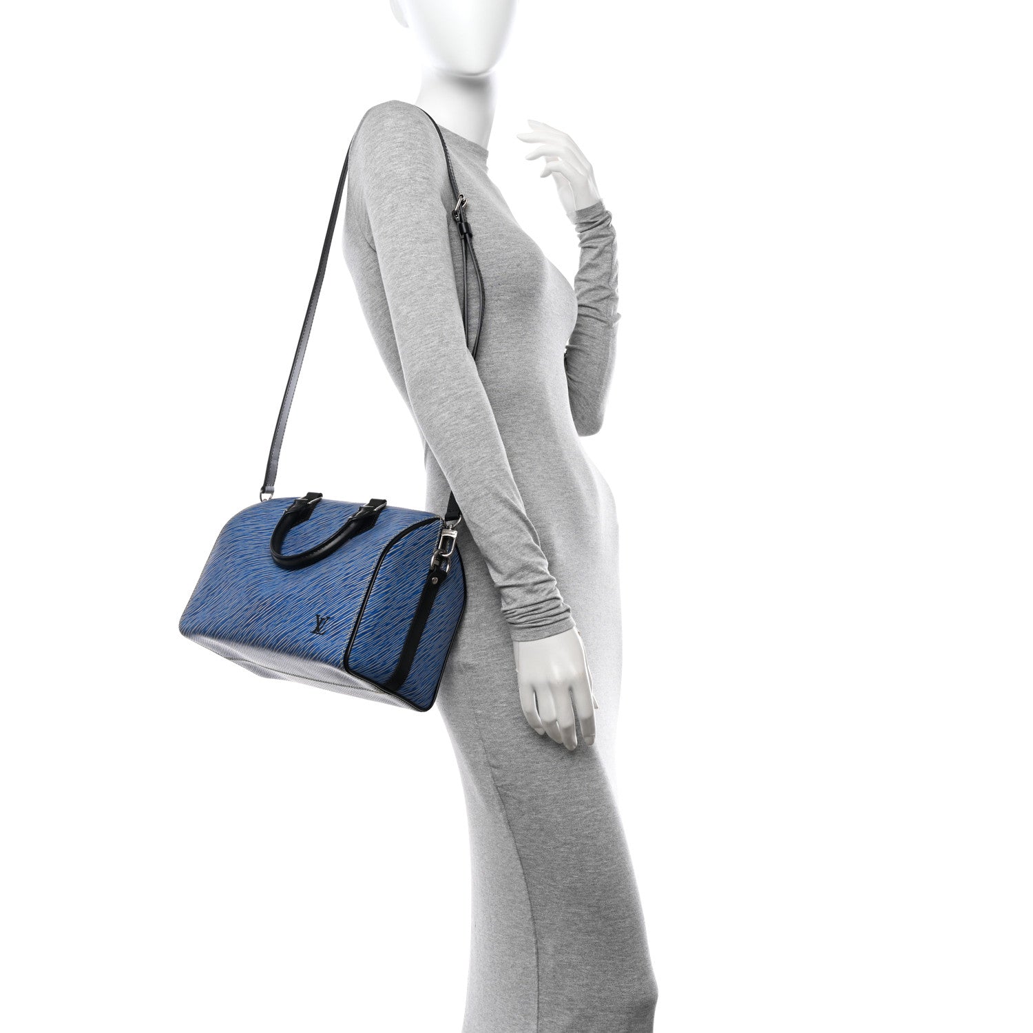 Louis Vuitton Epi Speedy Bandouliere 25 Denim Light 2 of 10