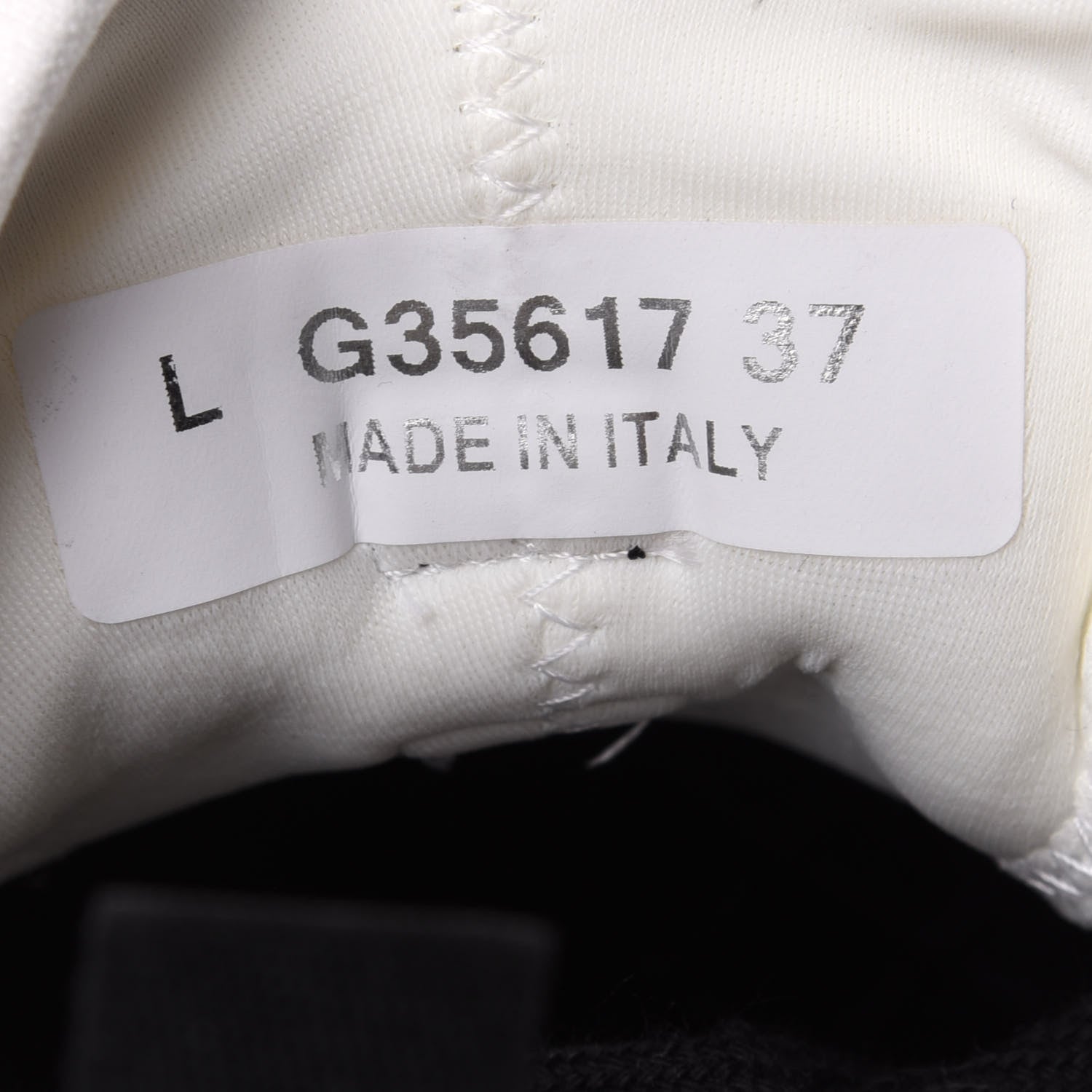 Chanel Velvet Calfskin Mixed Fibers CC Sneakers 37 Ivory Black 10 of 11