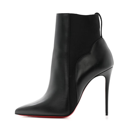 Christian Louboutin Calfskin Chelsea Chick 100 Stiletto Boots 38 Black 1 of 7