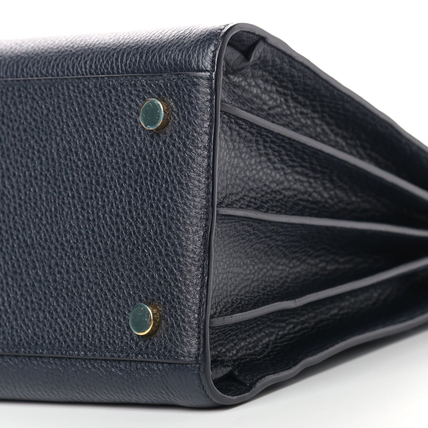 Saint Laurent Grained Calfskin Small Sac De Jour Navy 9 of 9